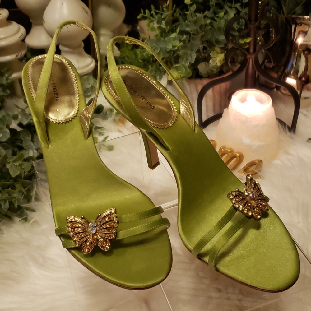 Valerie Stevens Diamond Butterfly Green